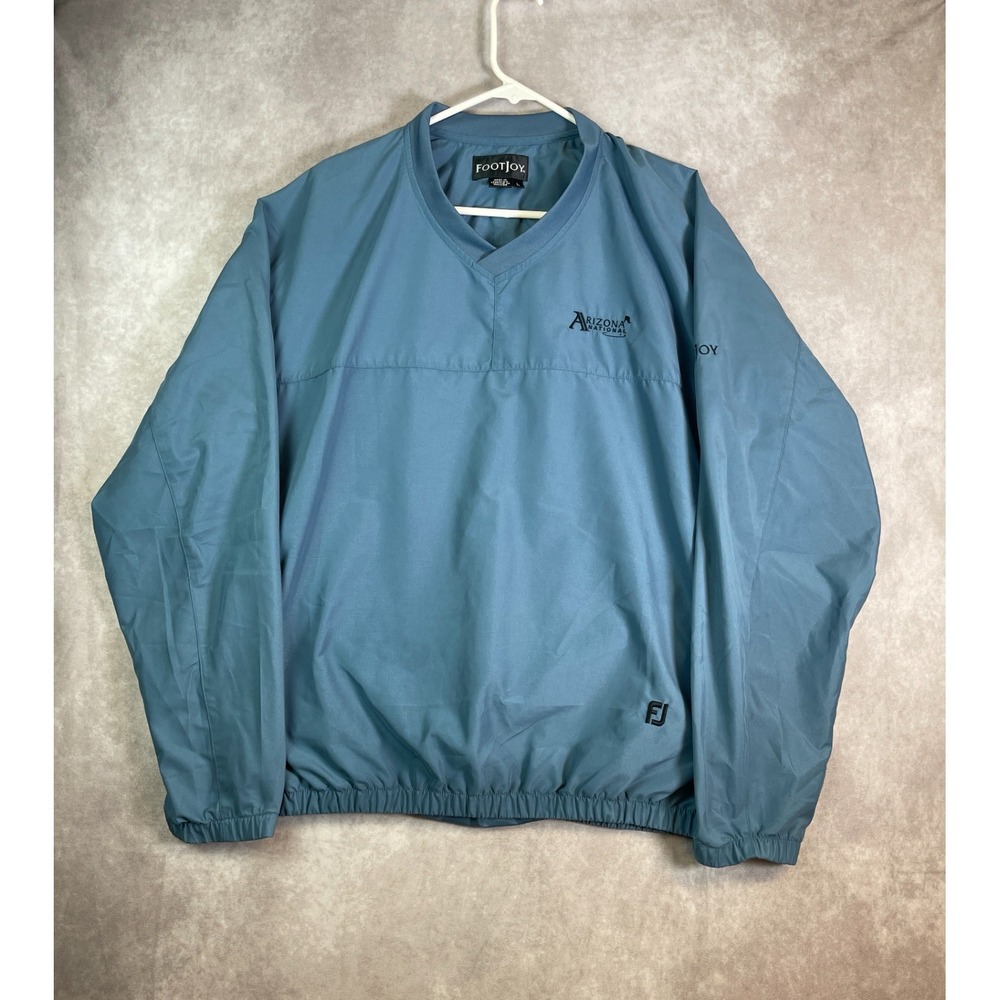 Footjoy Windbreaker Sweatshirt Mens Large Blue Pullover Arizona National Golf